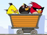 Online game Angry Birds Dangerous Railroad