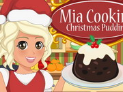 Online igrica Mia Cooking Christmas Pudding free for kids