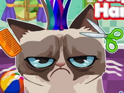 Online igrica Angry Cat Hair Salon free for kids