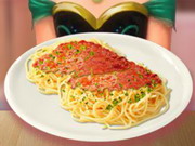 Anna Cooking Spaghetti