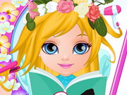 Online game Baby Barbie Flower Braids