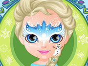 Baby Barbie Frozen Face Painting