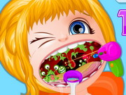 Online igrica Baby Barbie Throat Doctor