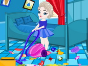Online igrica Baby Elsa Cleaning Accident free for kids