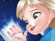 Baby Elsa Great Manicure