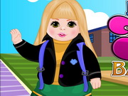 Online game Baby Selena Back to School