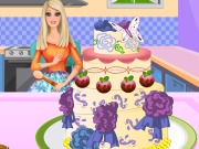 Online game Barbie Cooking Cake