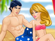 Online igrica Barbie Kissing On Beach free for kids