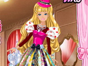 Online game Barbies Valentines Patchwork Dress