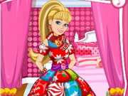 Online igrica Barbies Christmas Patchwork Dress