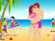 Beach Love Kissing