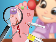 Online game Deni foot surgery