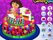 Online game Dora Delicious Cake Decor