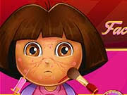 Online game Dora Face Infection