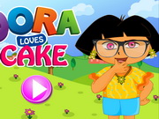 Online igrica Dora Loves Cake Makeup