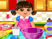 Dora make Cake Love