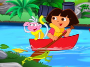 Online game Dora River Cleaning