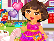 Online game Dora Valentine Sweet Dresup