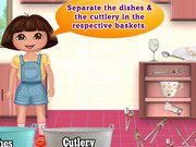 Online igrica Dora Washing Dishes