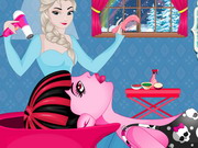 Online game Draculaura At Frozen Hair Salon