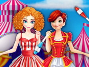 Online igrica Elsa And Anna Going To Circus