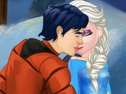 Igrica za decu Elsa And Ken Kissing