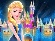 Elsa Builds the Frozen Castle