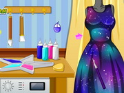 Online game Elsa DIY Galaxy Dress