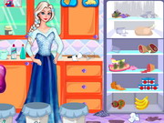 Igrica za decu Elsa Fridge Cleaning