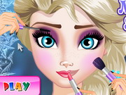 Online game Elsa Makeup School