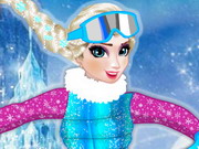 Online game Elsa Snowboarder