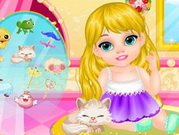 Online igrica Fairytale Baby - Rapunzel Caring free for kids