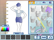 Online game Fashion Studio Sailor Girl