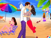 Online igrica First Valentine Kissing free for kids