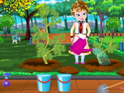 Online igrica Frozen Anna Fruit Garden