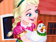 Online game Frozen Anna Poultry Care