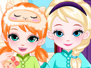 Online game Frozen Baby Sisters Bedtime