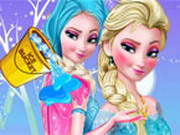 Online game Frozen Elsa Ice Bucket Makeover