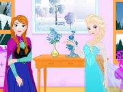 Frozen Elsa washing clothes for Anna