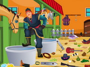 Online game Frozen Kristoff Stable Cleaning