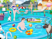 Online game Frozen Pool Party Decoration