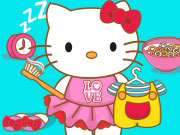 Online game Hello Kitty Goes To School