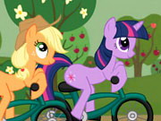 Online igrica Little Pony Bike Racing free for kids