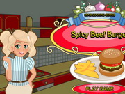 Online game Mia Cooking Spicy Beef Burger