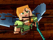 Online igrica Minecraft Flying Warrior
