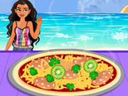 Moana Cooking Summer Chicken Pizza