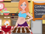 Online igrica Mommy cooking chocolate cupcakes free for kids