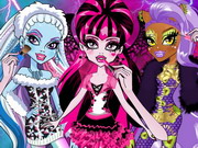 Online game Monster High Makeup School