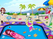 Online igrica Monster High Swimming Pool Cleaning free for kids