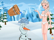 Online game Olaf Ice Bucket Challenge